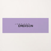 Professional minimalist modern plain your name yogamat (Achterkant (horizontaal))