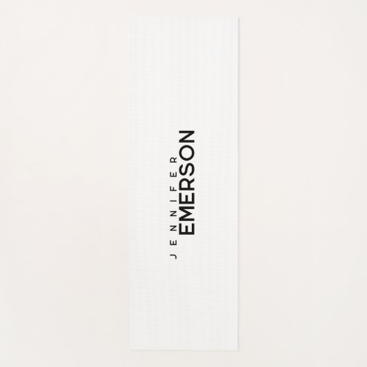 Professional minimalist modern plain your name yogamat (Voorkant)