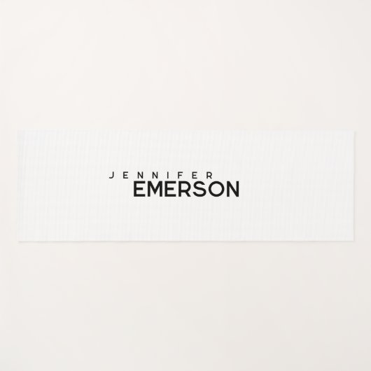 Professional minimalist modern plain your name yogamat (Voorkant (horizontaal))