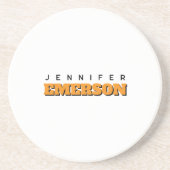 Professional minimalist modern plain  zandsteen onderzetter (Voorkant)