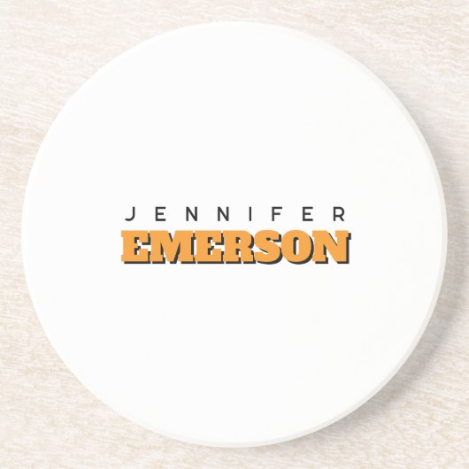 Professional minimalist modern plain  zandsteen onderzetter (Voorkant)