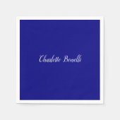 Professional Minimalist Navy Blue Servet (Voorkant)