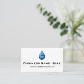 Professional Minimalist Plumber Business Card Visitekaartje (Staand voorkant)