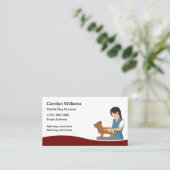 Professional Mobile Dog Grooming Visitekaartje (Staand voorkant)