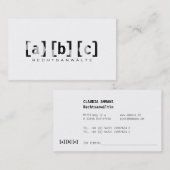 professional modern afsprakenkaartje (Voorkant / Achterkant)