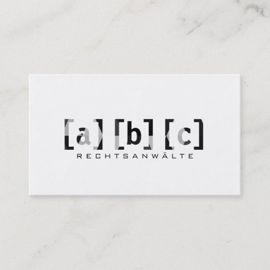 professional modern afsprakenkaartje (Voorkant)