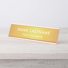 Professional Modern Black and Gold Office Bureau Naambordje