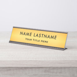 Professional Modern Black and Gold Office Bureau Naambordje