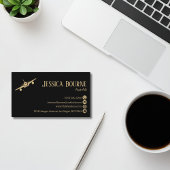 Professional Modern Black Gold Aviation Pilot Visitekaartje