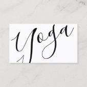 Professional Modern Black Yoga Instructor Visitekaartje (Voorkant)
