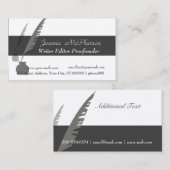 Professional Modern Elegant Black Attorney Visitekaartje (Voorkant / Achterkant)