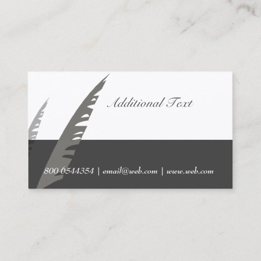 Professional Modern Elegant Black Attorney Visitekaartje (Achterkant)