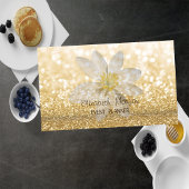 Professional Modern Elegant Bokeh, White Daisy Visitekaartje