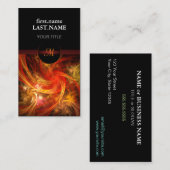 Professional Modern Elegant Cool Firestorm Nova Visitekaartje (Voorkant / Achterkant)