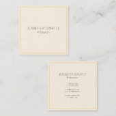 Professional Modern Elegant Custom Template Vierkante Visitekaartje (Voorkant / Achterkant)