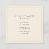 Professional Modern Elegant Custom Template Vierkante Visitekaartje (Achterkant)