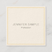 Professional Modern Elegant Custom Template Vierkante Visitekaartje (Voorkant)