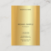 Professional Modern Elegant Gold Template Glamour Visitekaartje (Achterkant)