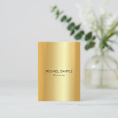 Professional Modern Elegant Gold Template Glamour Visitekaartje (Staand voorkant)