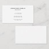 Professional Modern Elegant Minimalist Template Visitekaartje (Voorkant / Achterkant)
