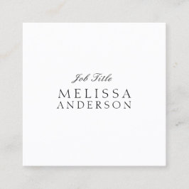 Professional Modern Elegant Minimalistisch Vierkante Visitekaartje