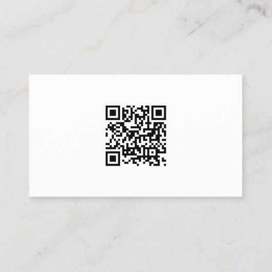 Professional Modern Elegant Sleek Template QR Code Visitekaartje (Achterkant)