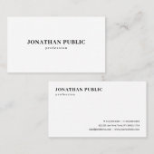 Professional Modern Elegant Template Simple Visitekaartje (Voorkant / Achterkant)