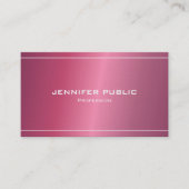 Professional Modern Elegant Trendy Plain Luxury Visitekaartje (Voorkant)