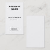 Professional Modern Elegant White Minimalist Visitekaartje (Voorkant / Achterkant)
