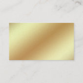 Professional Modern Gold Elegant Plain Luxury Visitekaartje (Achterkant)