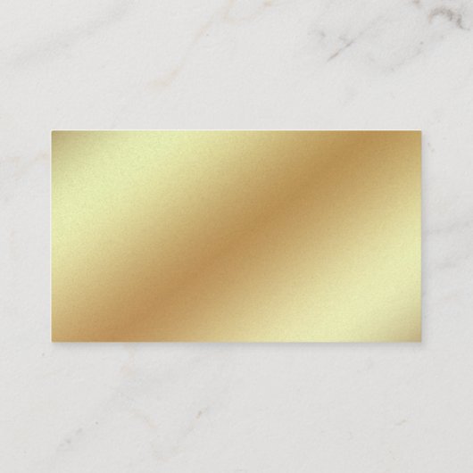 Professional Modern Gold Elegant Plain Luxury Visitekaartje (Achterkant)