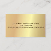 Professional Modern Gold Geometric Visitekaartje (Achterkant)