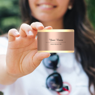 Professional Modern Golden Simply Minimalism Roos Visitekaartje