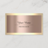 Professional Modern Golden Simply Minimalism Roos Visitekaartje (Voorkant)