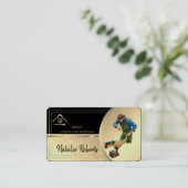 Professional Modern Home Repair Handyman Visitekaartje (Staand voorkant)