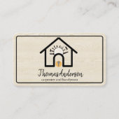 Professional Modern Home Repair Handyman Visitekaartje (Voorkant)