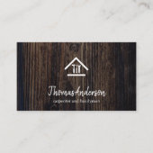 Professional Modern Home Repair Handyman Wooden Visitekaartje (Voorkant)