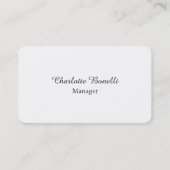 Professional Modern Minimalist Creative Visitekaartje (Voorkant)