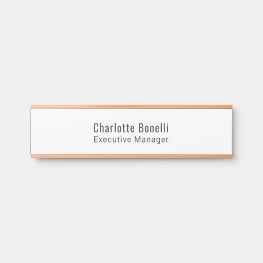 Professional Modern Minimalist Plain  Deurbordje (Voorkant)