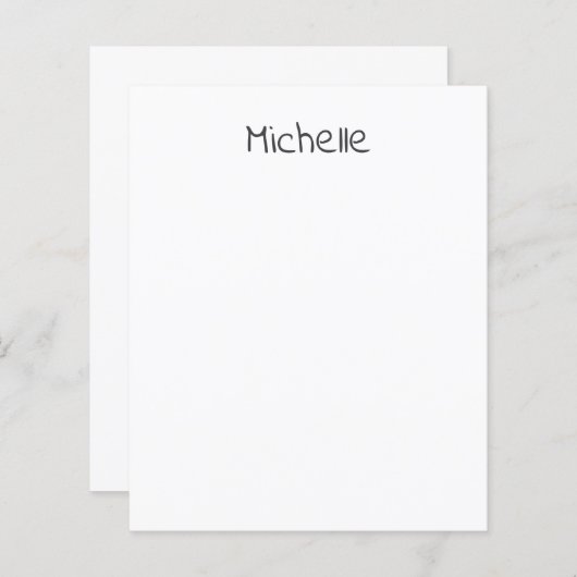 Professional Modern Minimalist Plain Own Name (Voorkant / Achterkant)