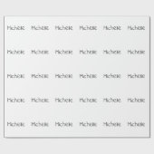Professional Modern Minimalist Plain Own Name Cadeaupapier (Vlak)