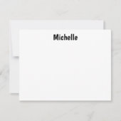 Professional Modern Minimalist Plain Own Name Notitiekaartje (Voorkant)