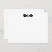 Professional Modern Minimalist Plain Own Name Notitiekaartje (Voorkant / Achterkant)