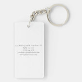 Professional Modern Minimalist Plain  Sleutelhanger (achterkant)