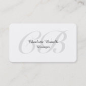 Professional Modern Monogram Minimalistisch Creati Visitekaartje (Voorkant)