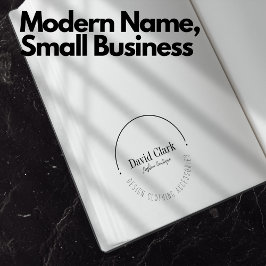 Professional Modern Name Small Business Owner Zelfinktende Stempel
