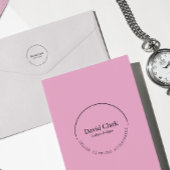 Professional Modern Name Small Business Owner Zelfinktende Stempel