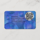 Professional Modern Nebula Galaxy QR Code card Visitekaartje (Voorkant)