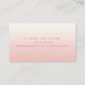 Professional Modern, schaar, lipstick, bloemen Visitekaartje (Achterkant)