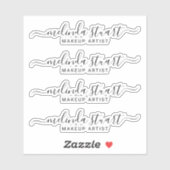 Professional Modern Script Name Sticker (Vel)